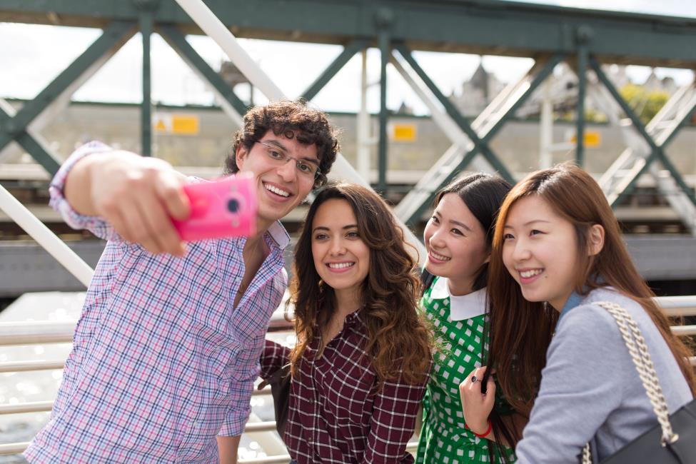 A selfie is a fun way to show your friends what you are up too!