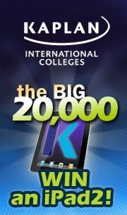 English courses provider Kaplan offers iPad2 competition for 2000 likes on Facebook