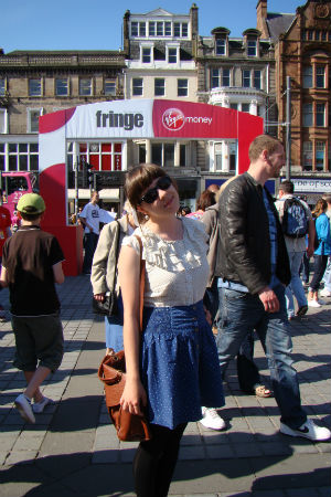 Anita at the Fringe festival