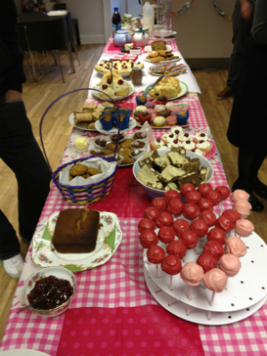 Some of the yummy cakes made by the Edinburgh staff